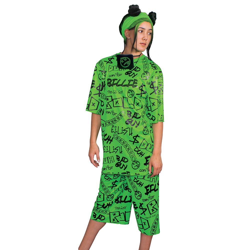 Billie Eilish Classic Adult Costume - Green - Party Australia