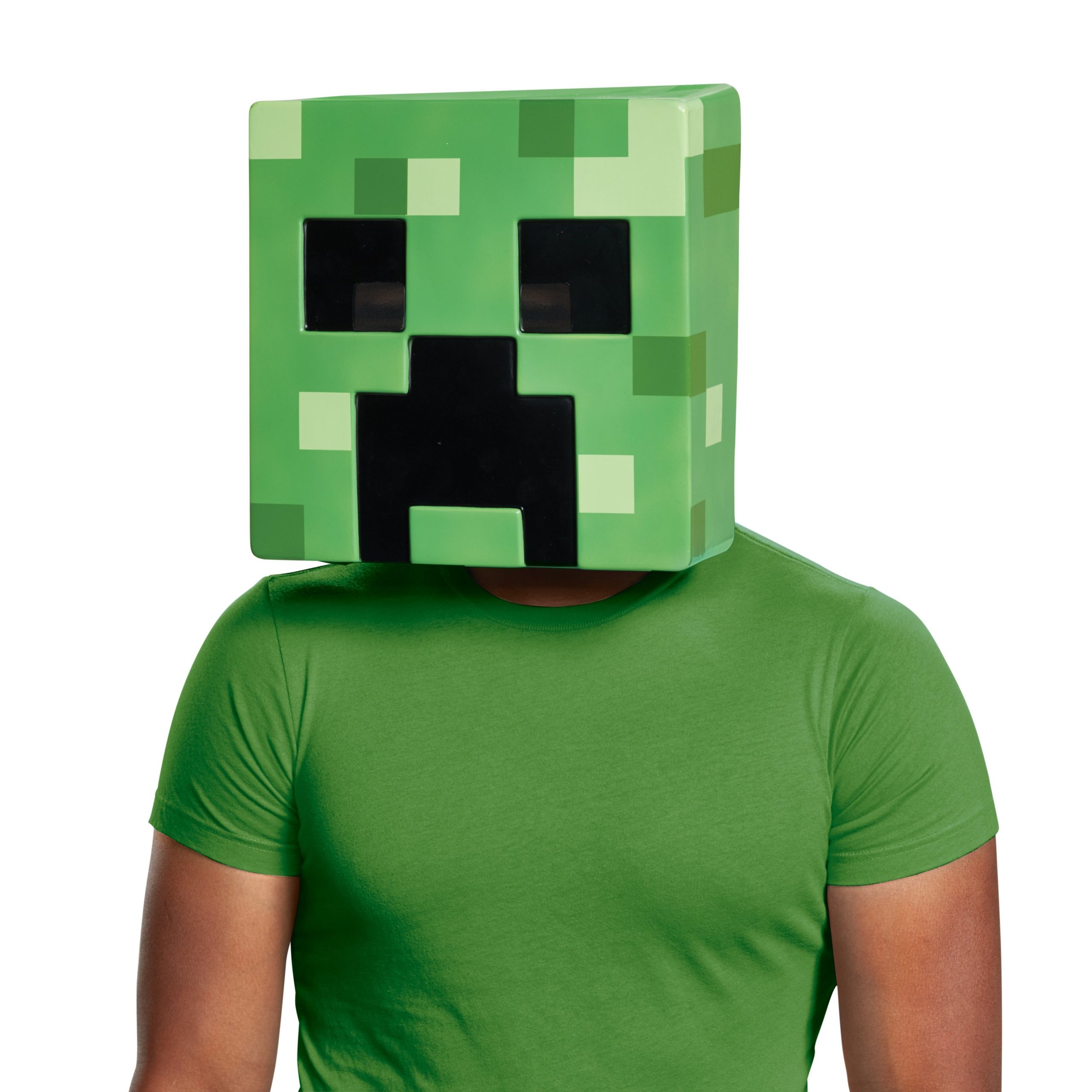 Маска КРИПЕРА Minecraft Creeper Mask Template