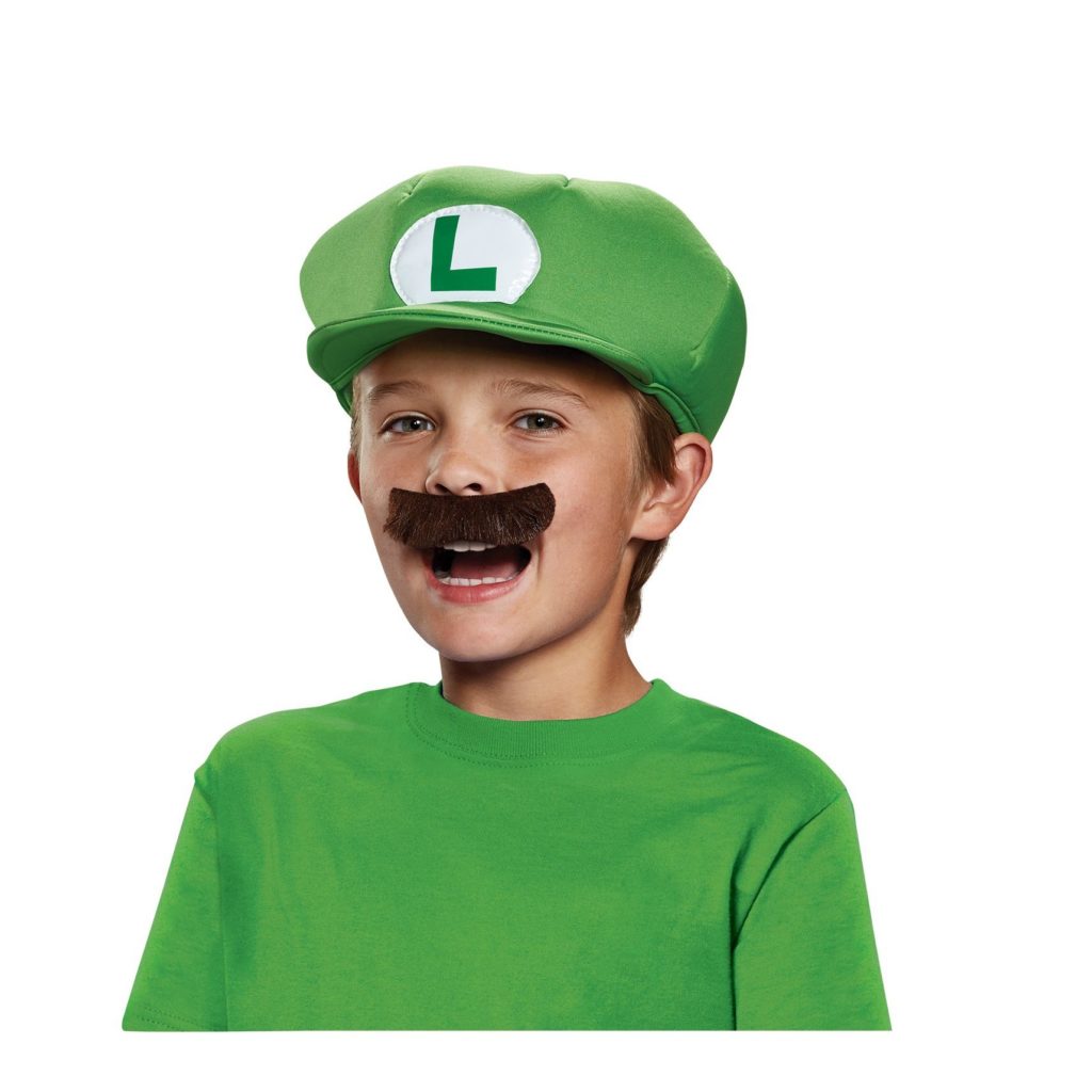 Luigi Child Hat and Moustache - Party Australia