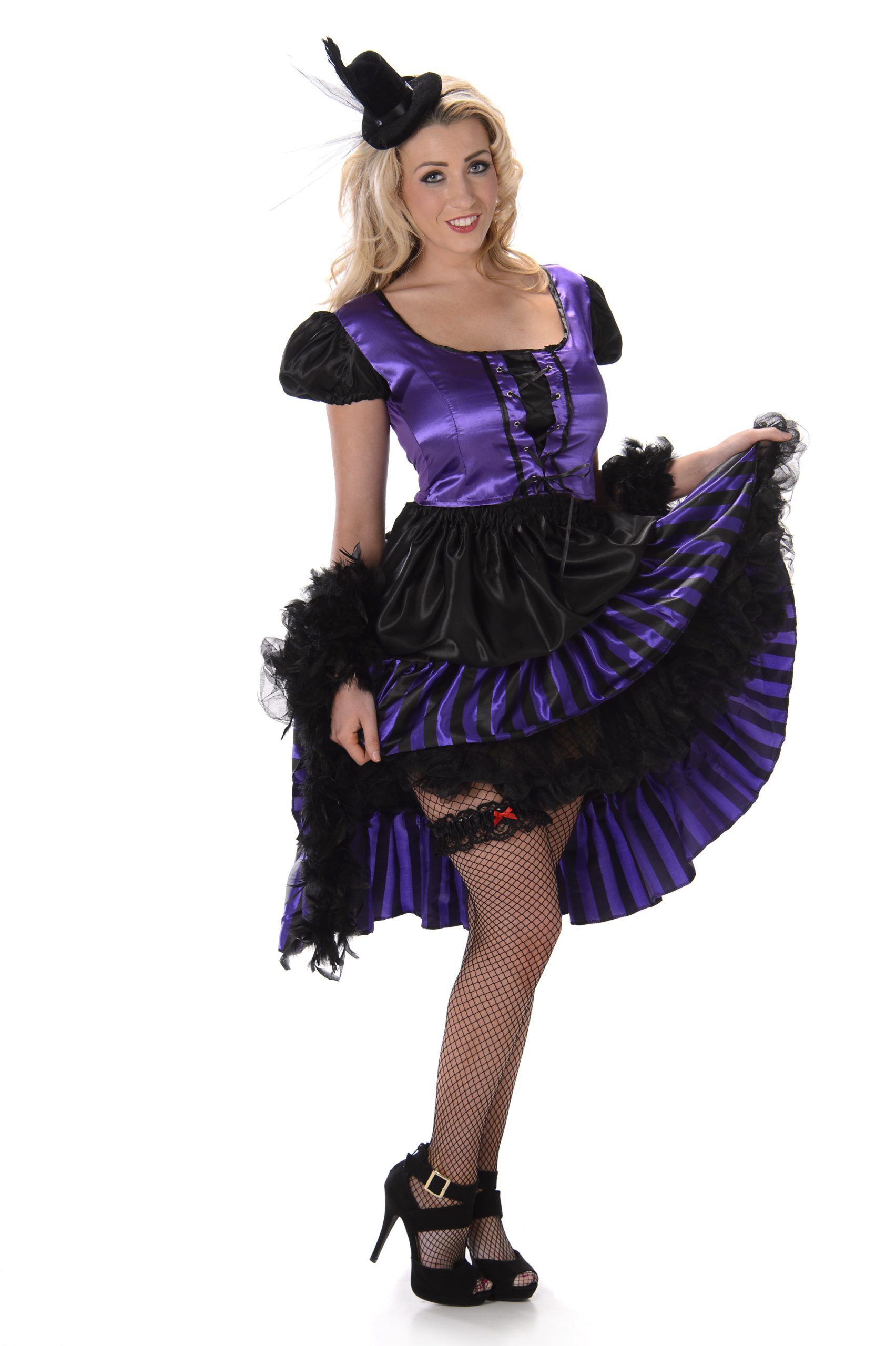 Purple Saloon Girl Costume - Party Australia