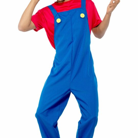 Red Plumber Guy Costume - Party Australia