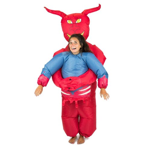 adults inflatable devil costume front