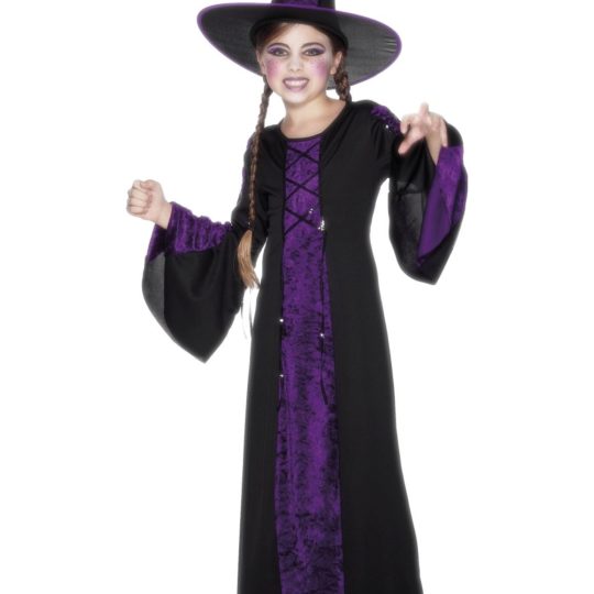 black and purple bewitched costume