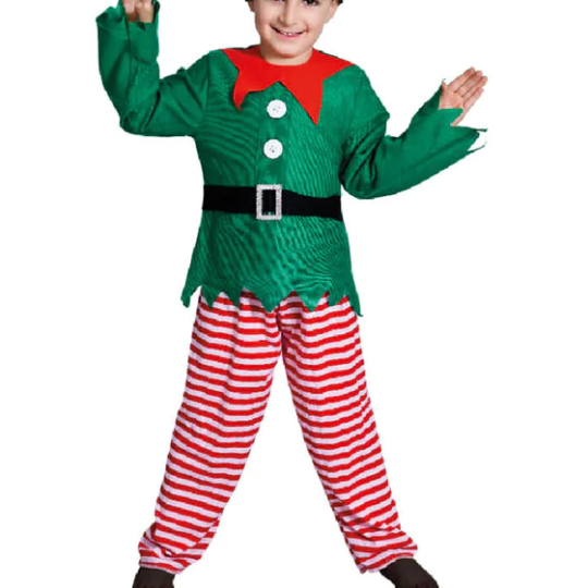children christmas elf boy costume