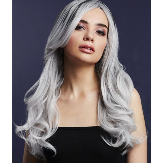 fever khloe wig, ice silver