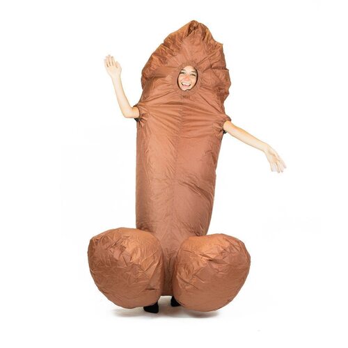 inflatable black willy costume