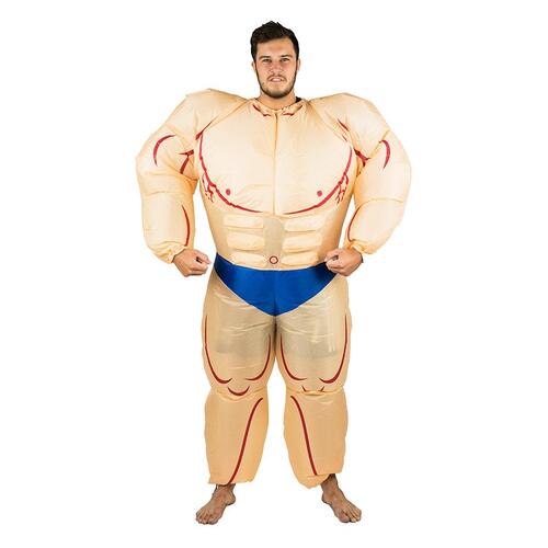 inflatable muscle man costume