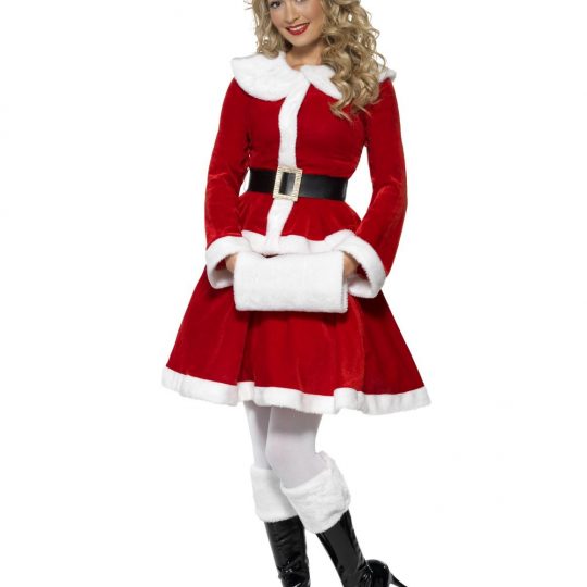 miss santa costume with muff front