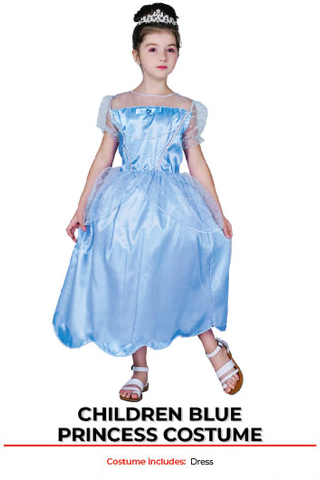 children blue princess costume