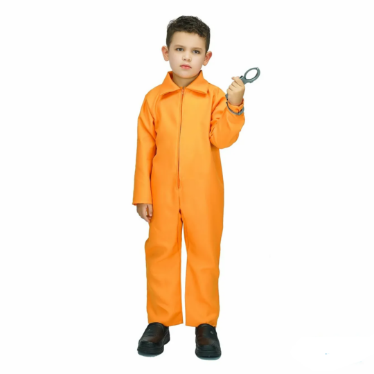 children orange prisoner costume
