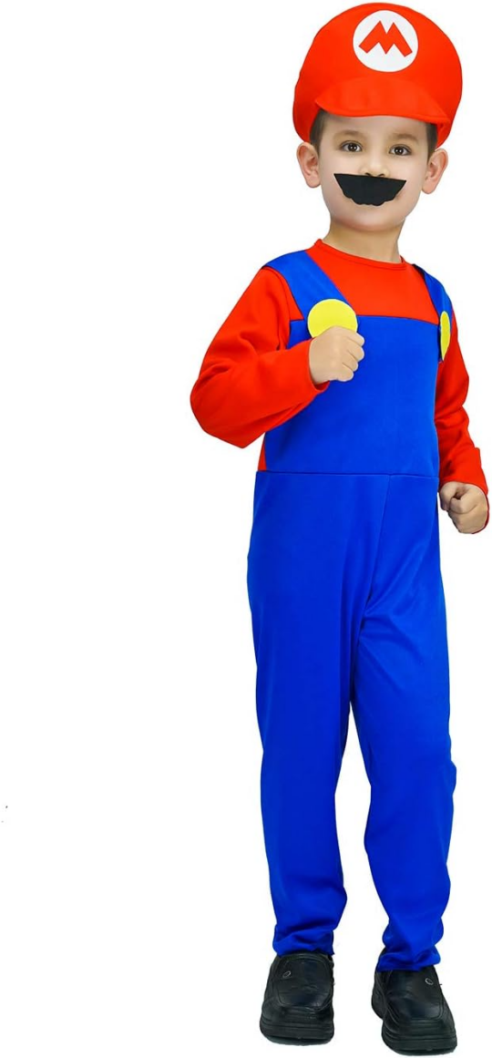 children red plumber costume