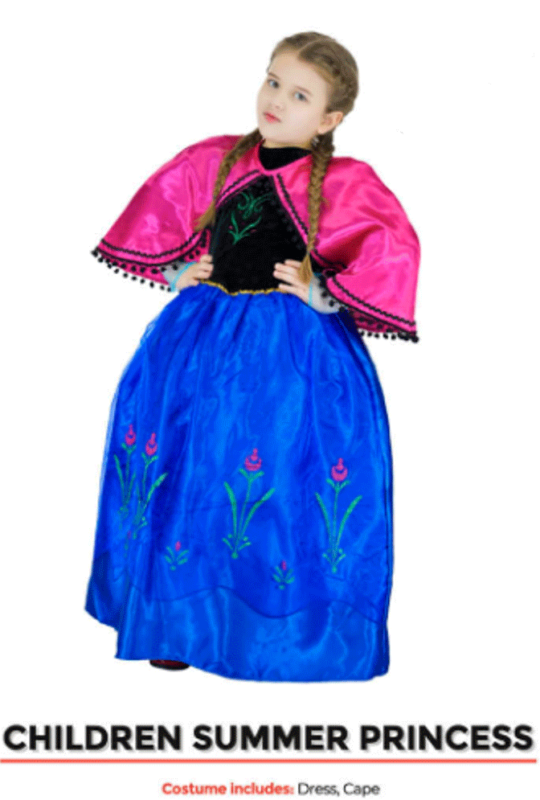 children summer princess costume