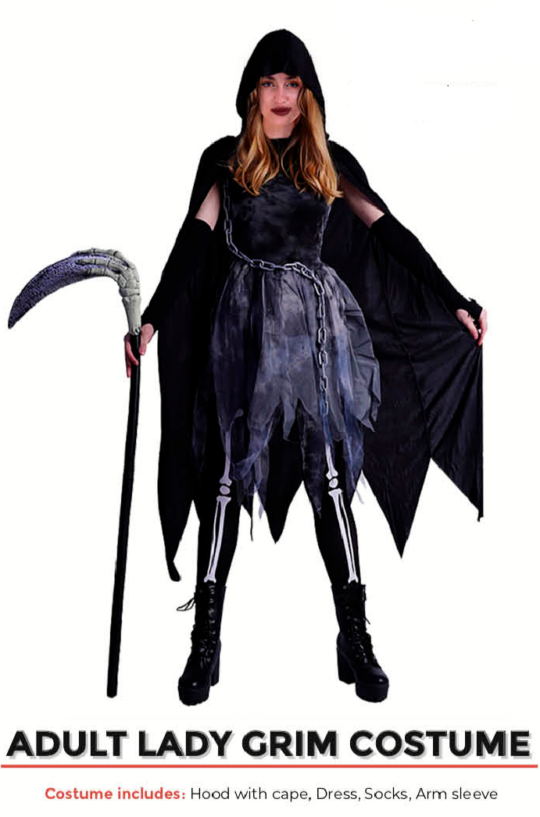 adult lady grim costume