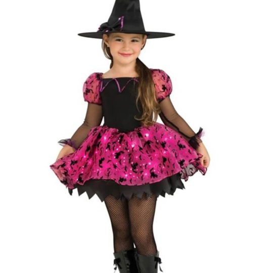 moon light up magic witch toddler costume