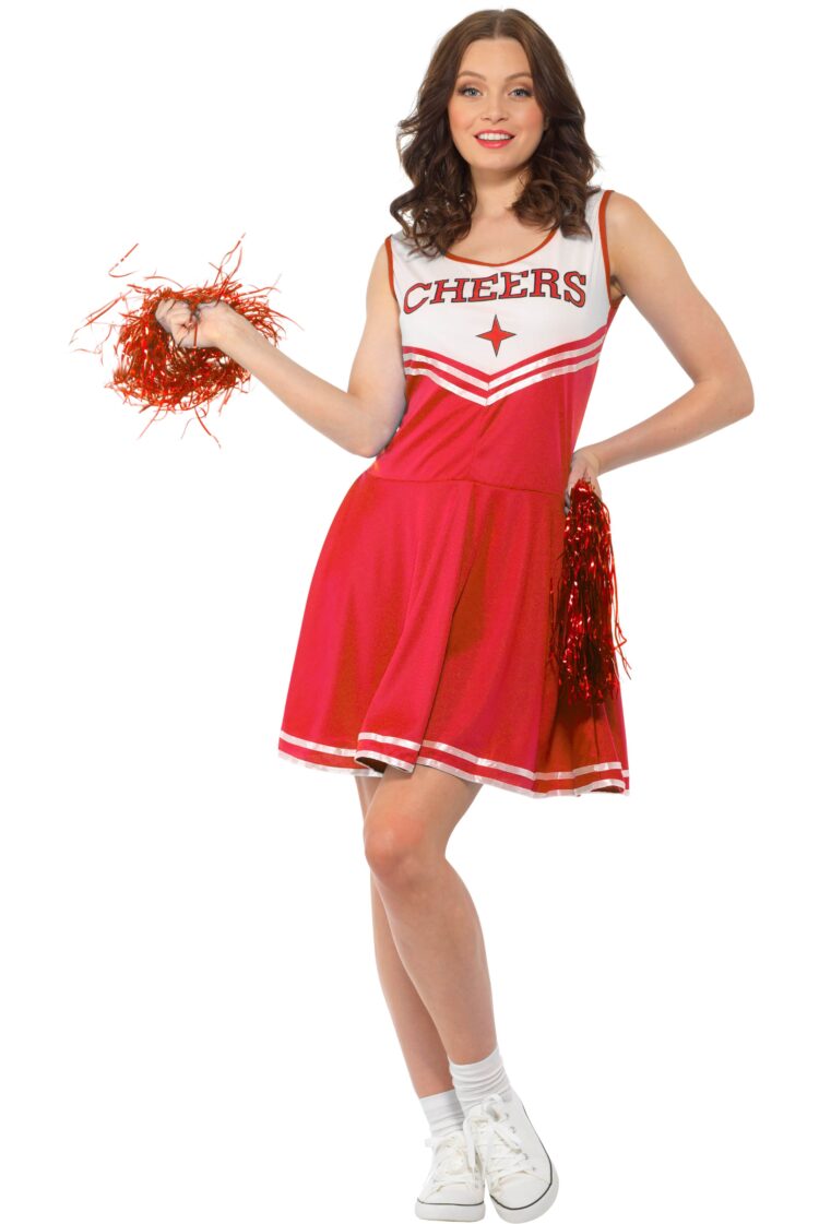 red cheer leader costume