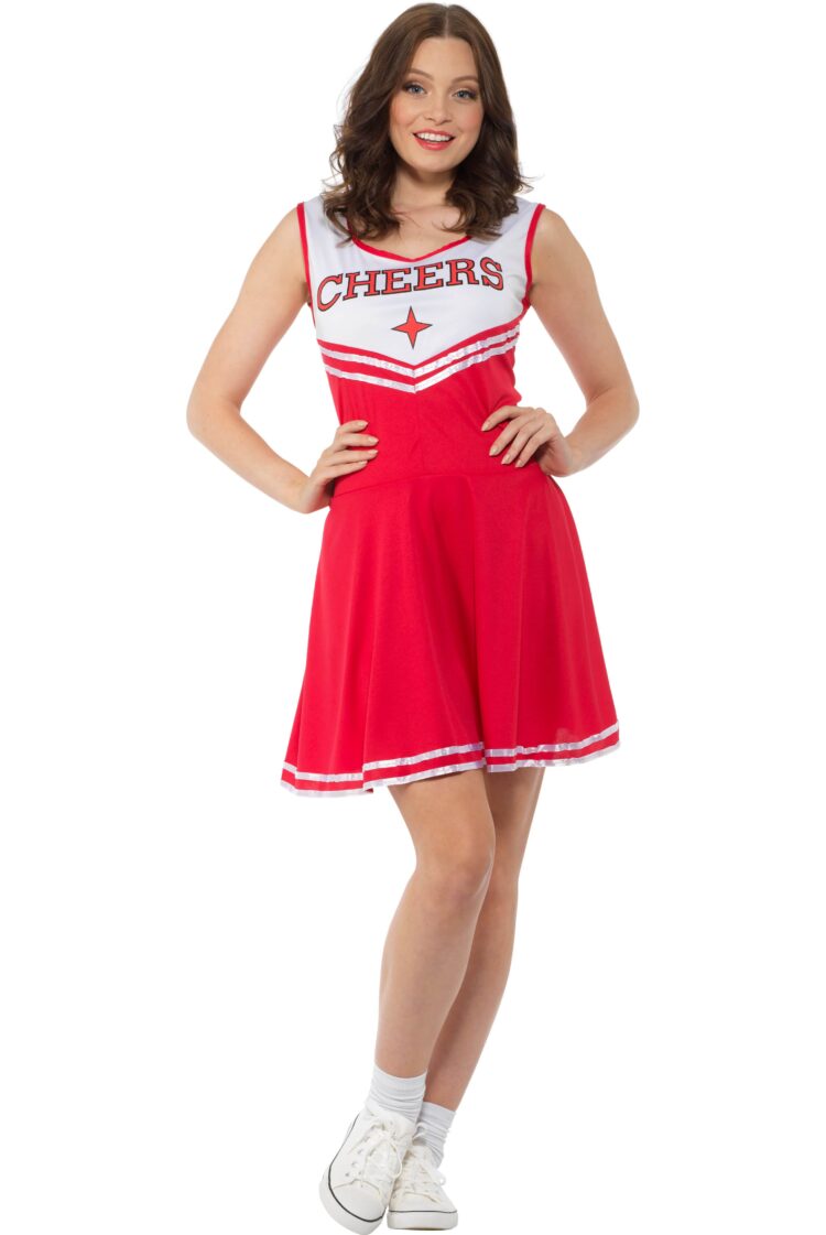 red cheer leader costume