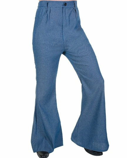 mens denim flares