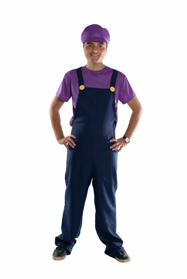 purple plumber guy