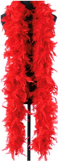 feather boa red