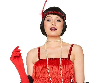 red flapper headband