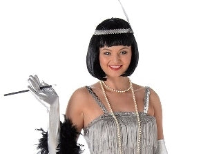 silver flapper headband