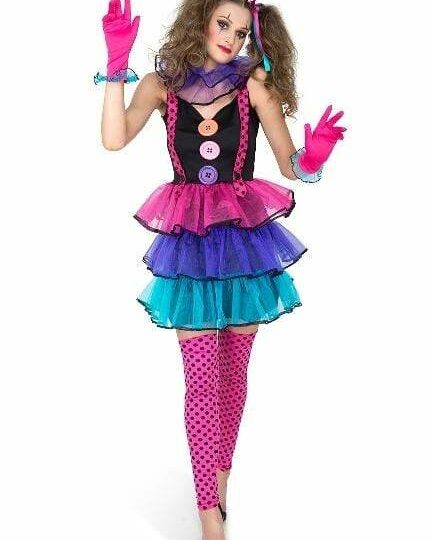 Carnival Clown Girl Costume - Party Australia