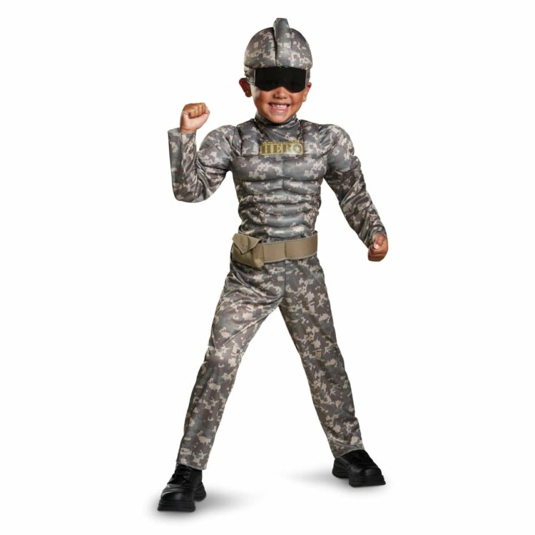 Combat Warrior Toddler Muscle Costume - Party Australia