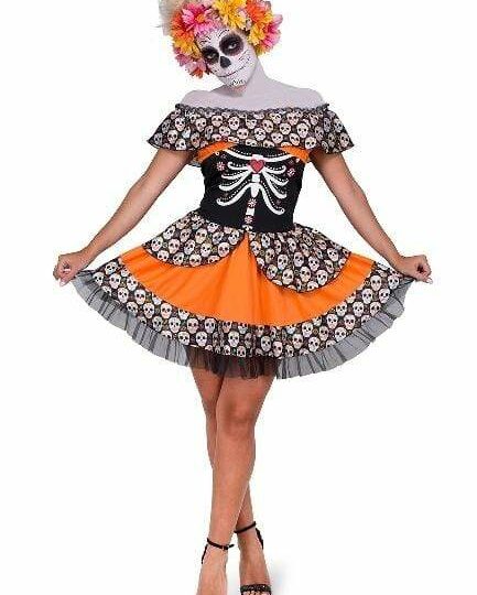 Day of the Dead Skull Tutu Dress Costume - Party Australia