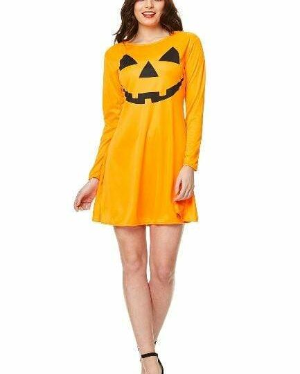 Face Pumpkin Dress - Party Australia