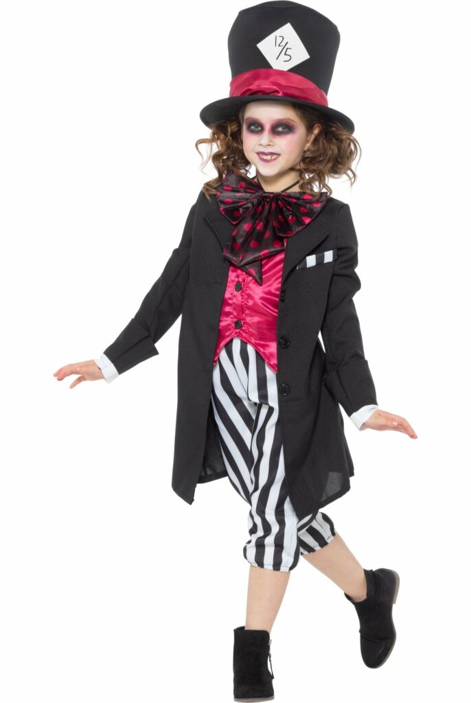 Girls Black Hatter Costume - Party Australia