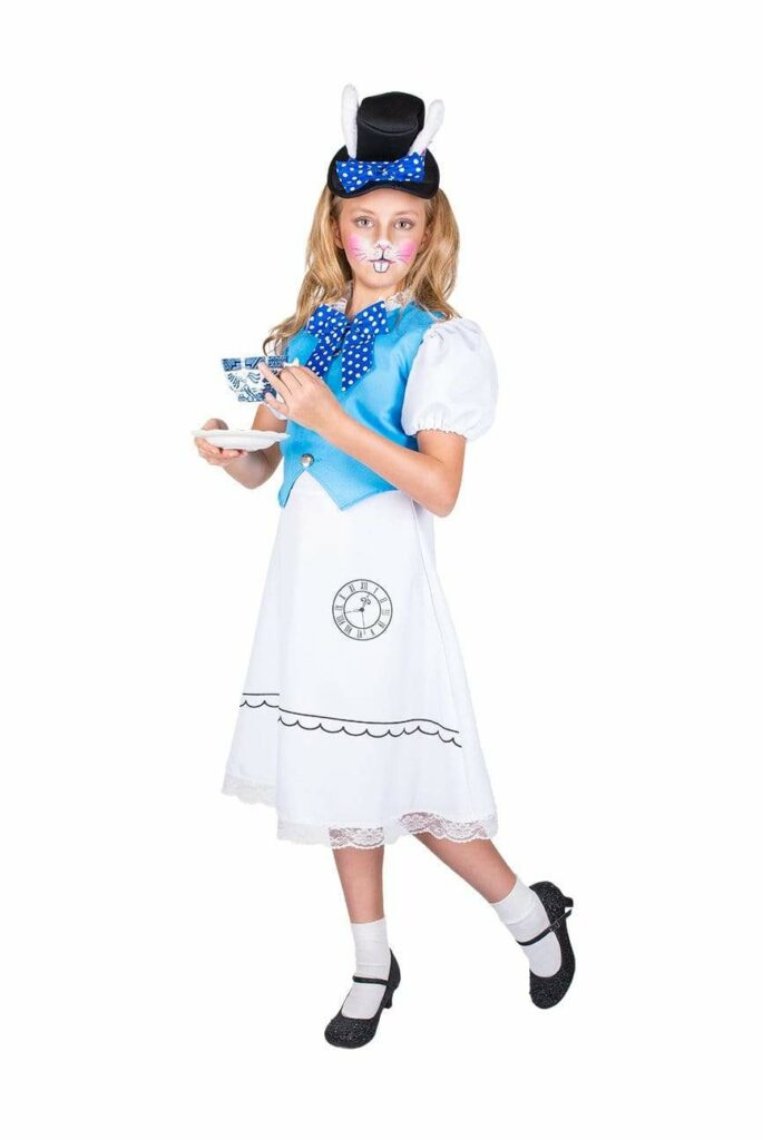 Girls White Rabbit Costume - Party Australia