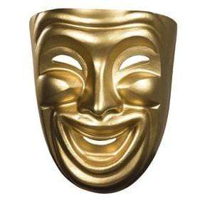 Gold Comedy Adult Mask - Party Australia