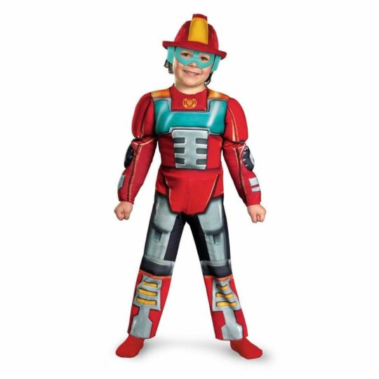 Heatwave Rescue Bot Toddler Muscle Costume - Party Australia