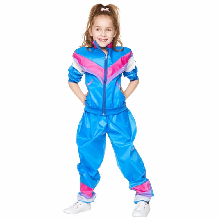 Kids Blue Shell Suit - Party Australia