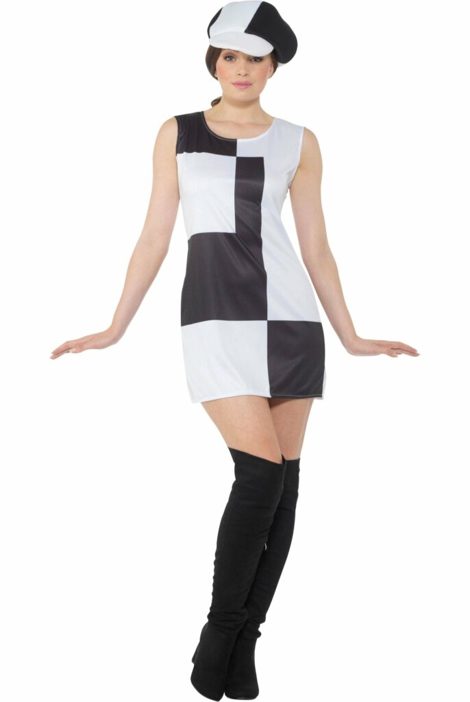 Monochrome Girl Costume - Party Australia