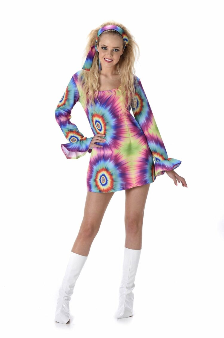 Neon Tye Dye Dress - Party Australia