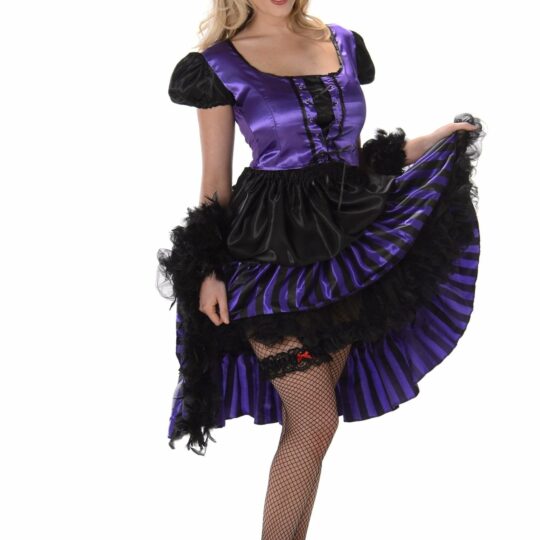 Purple Saloon Girl Costume - Party Australia