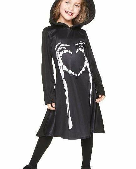 Skeleton Hooded Dress Costume - Party Australia