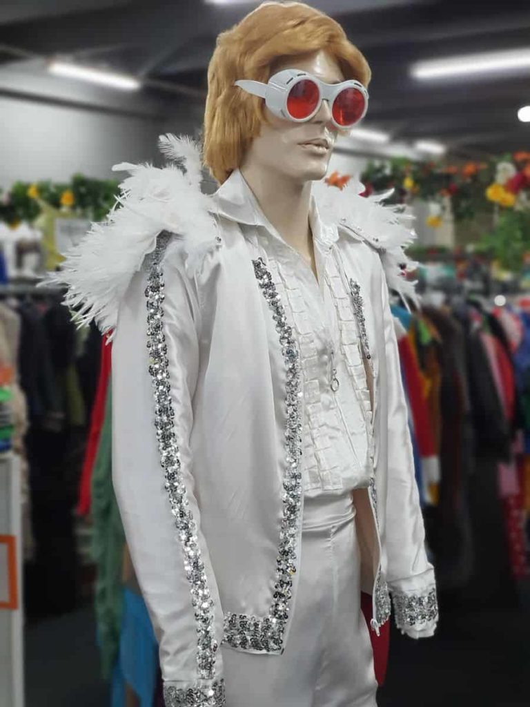 Elton John White Suit Costume Wonderland