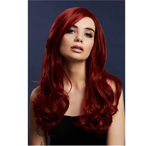 fever khloe wig true blend ruby red