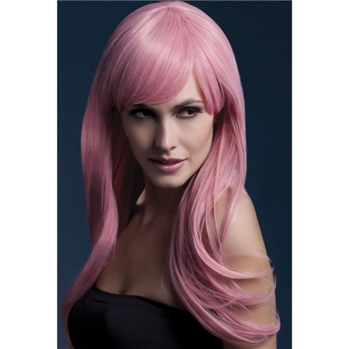 fever sienna wig pastel pink