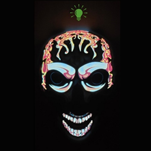 light up mask skull smile