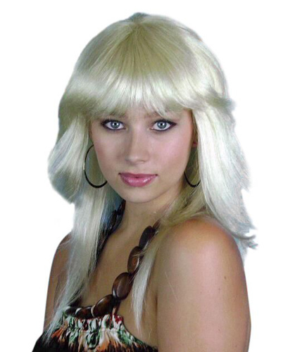 80's blonde retro wig
