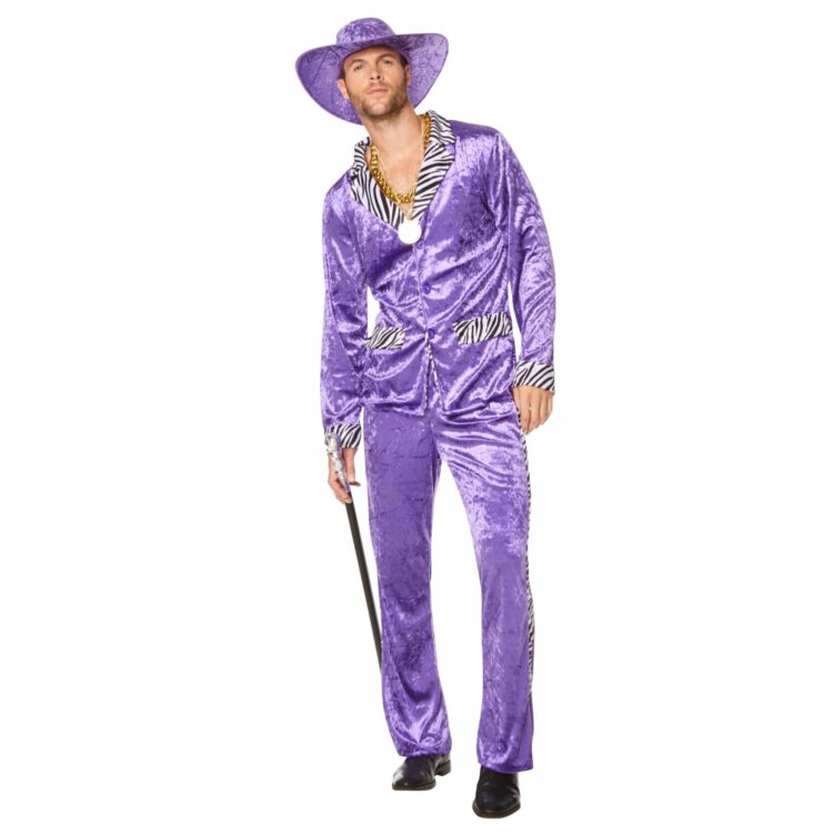 80s pimp suit purple 510700