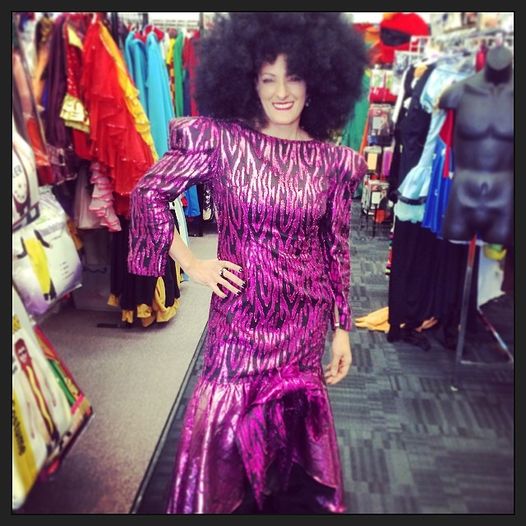 80s pink diana ross costume