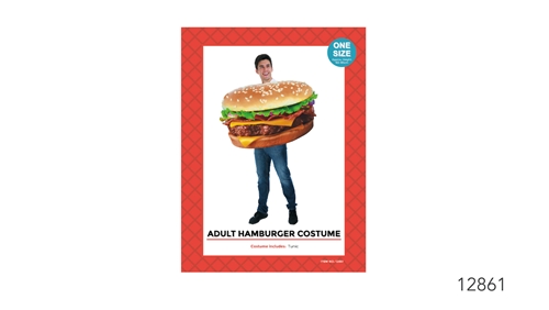 adult hamburger costume