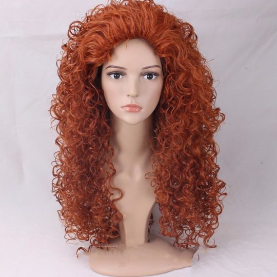 Auburn Showgirl Curly Wig