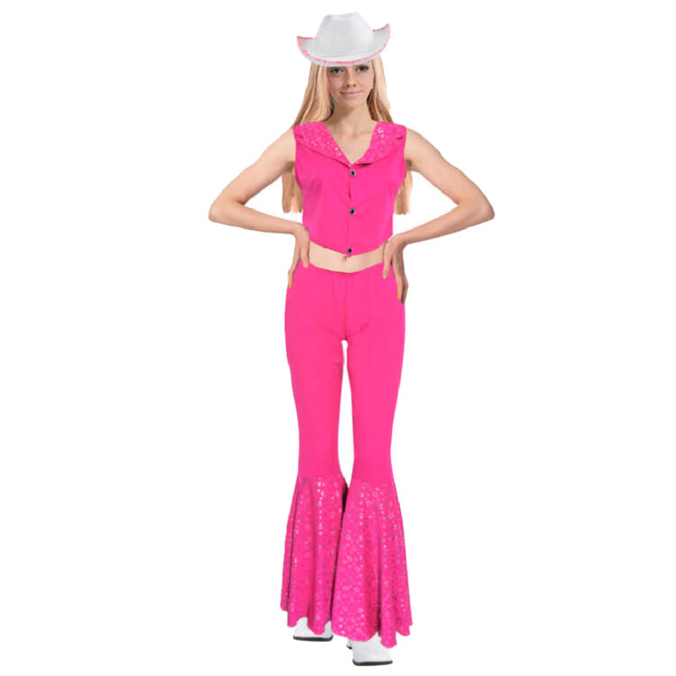 pink doll cowgirl costume