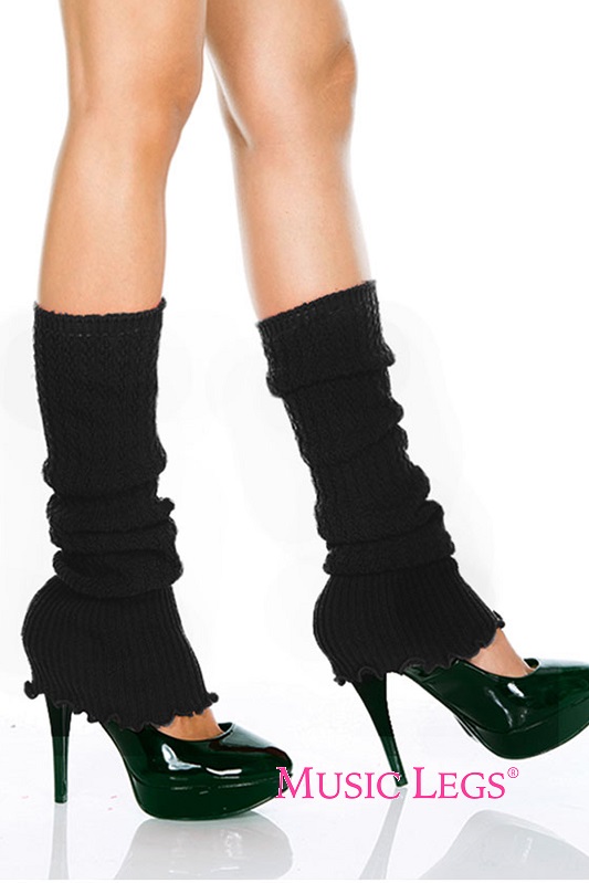 Leg Warmers Black Costume Wonderland