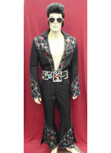 elvis black sequin